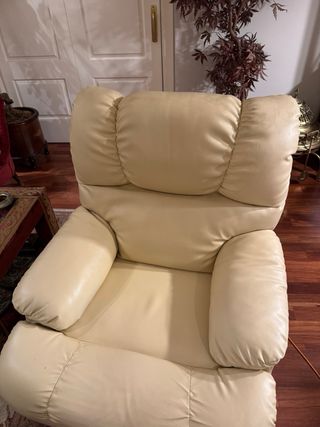 Sillón masaje y calefactor beige
