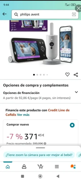 Vigilabebés Philips Avent Premium