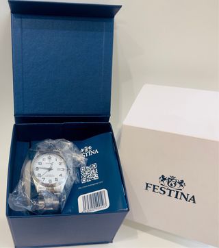 Reloj Festina Hombre Esfera Blanca Acero