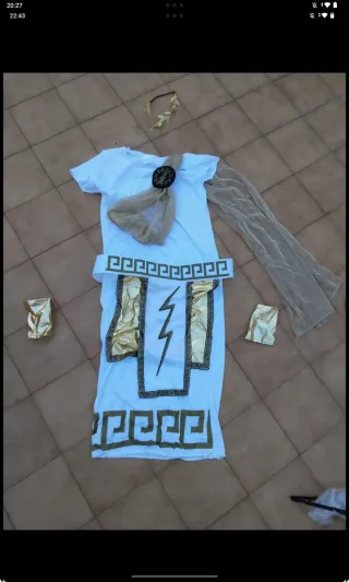 Disfraz Dios Griego Talla 10/12 Años