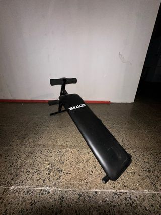 Banco de ejercicios Van Allen negro plegable