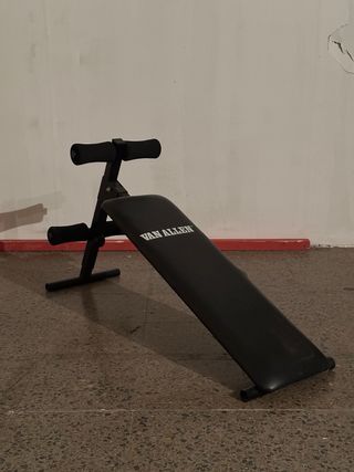 Banco de ejercicios Van Allen negro plegable