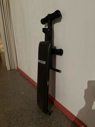 Banco de ejercicios Van Allen negro plegable