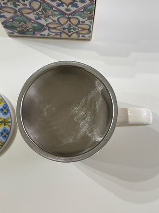 Taza té Tea Shop porcelana con infusor