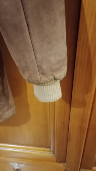 Cazadora ante marrón suave forrada