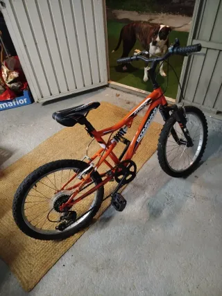 Bicicleta Montaña Niño Naranja