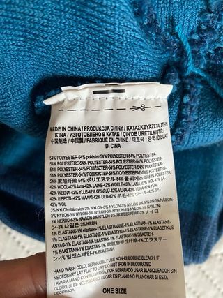 Cappello Vans con pon pon, taglia unica, blu