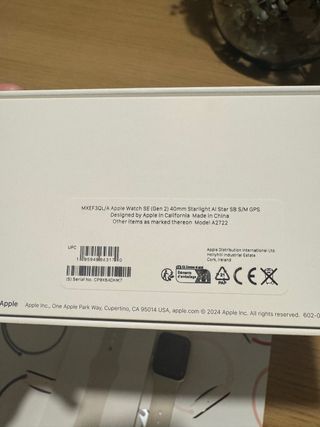 Apple Watch SE 40 mm 2ª Gen Plata/Blanco