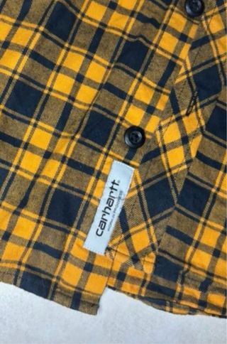 Camisa Carhartt cuadros amarillo y negro