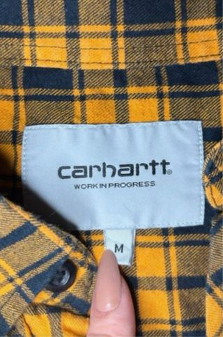 Camisa Carhartt cuadros amarillo y negro