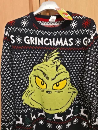 Jersey El Grinch Hombre Talla S