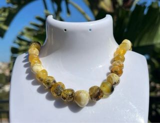 Lote 2 collane in ambra multicolore