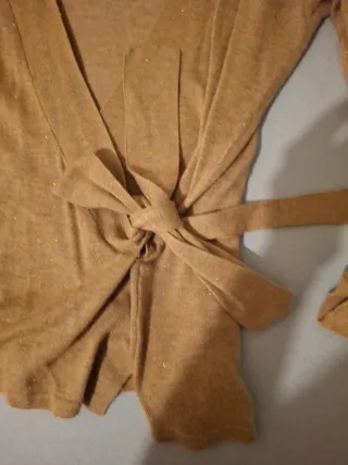 Jersey Trucco brillante cruzado