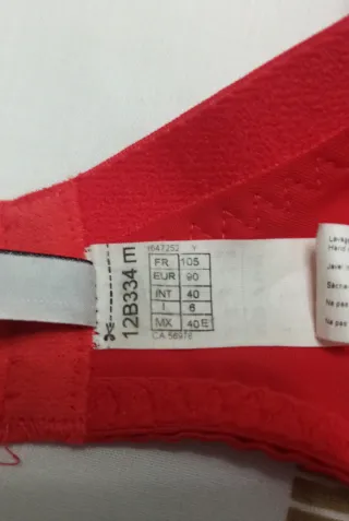 Sujetador Simone Perele Rojo Encaje