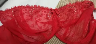 Sujetador Simone Perele Rojo Encaje