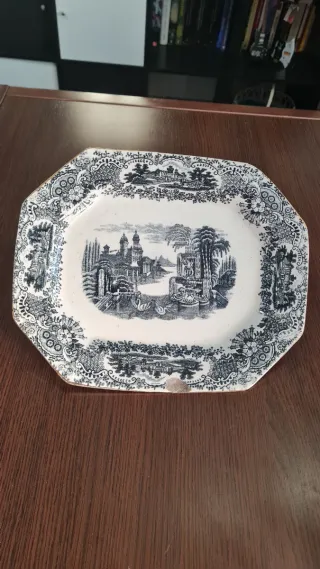 Bandeja Loza La Cartuja Sevilla Pickman Vistas