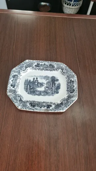 Bandeja Loza La Cartuja Sevilla Pickman Vistas