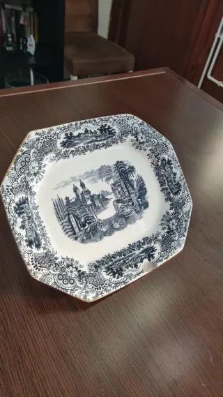 Bandeja Loza La Cartuja Sevilla Pickman Vistas