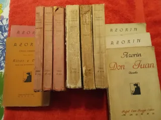 1920-Lote de libros Azorín 10+1