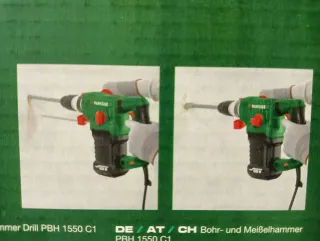 1550W Martillo Taladro Parkside