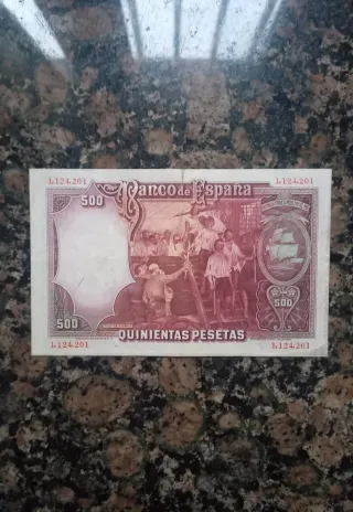 Billete 500 Pesetas de España 1931 vintage