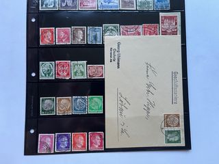 Sellos Tercer Reich/Adolf Hitler Usados +Carta