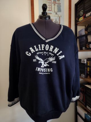 Sudadera oversize college California XXXL