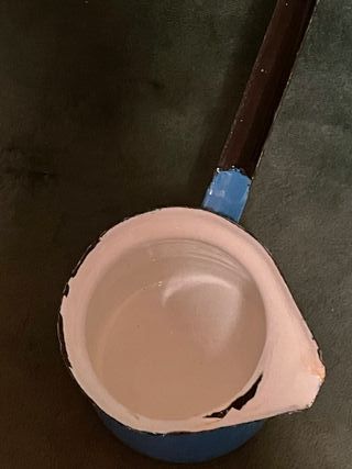 Pentolino smaltato blu