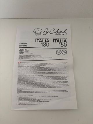 Macchina per la pasta SiChef Italia 150
