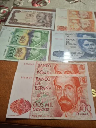 Lote Billetes España Pesetas