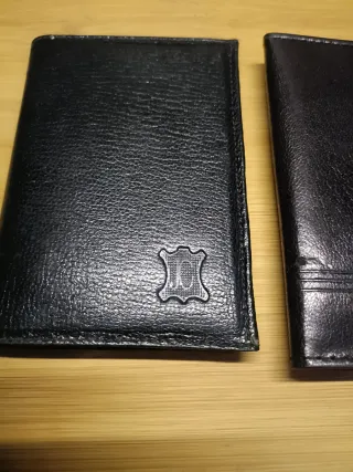 2 Carteras de hombre piel negra