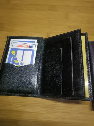 2 Carteras de hombre piel negra