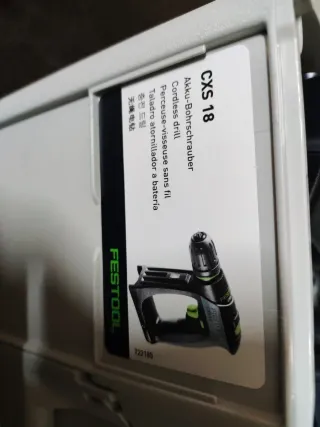 TALADRO ATORNILLADOR FESTOOL CXS 18 c 3.0- PLUS