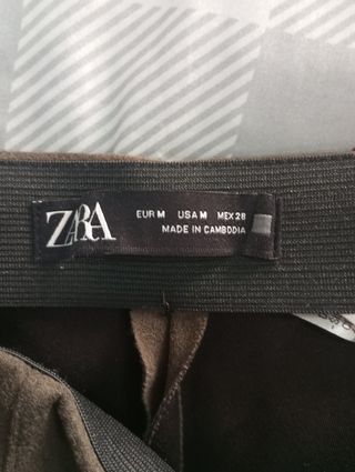 Pantalón Zara Verde Talla M