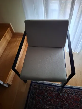 2 Poltrone Beige e Nero