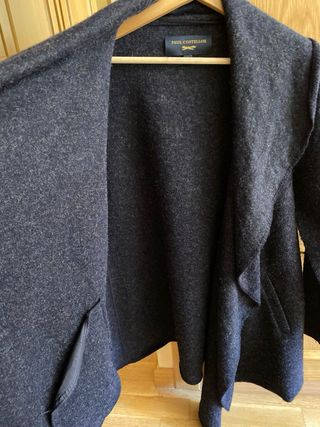 Cárdigan Paul Costelloe Lana Talla S Azul Marino