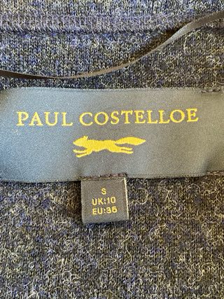 Cárdigan Paul Costelloe Lana Talla S Azul Marino