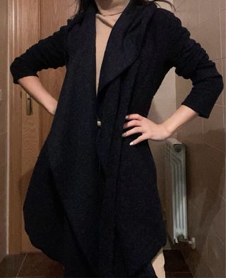 Cárdigan Paul Costelloe Lana Talla S Azul Marino