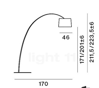 Lámpara Foscarini Twigi Negra