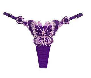 Lencería, Tanga Roja con Mariposa.