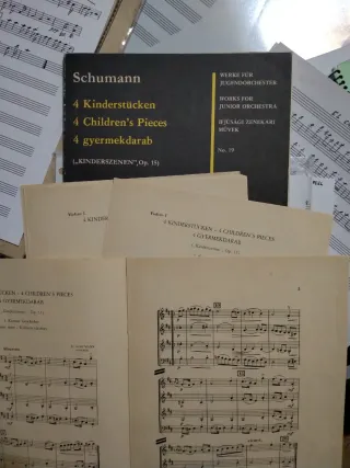 Partituras Schumann Escenas de niños Op. 15