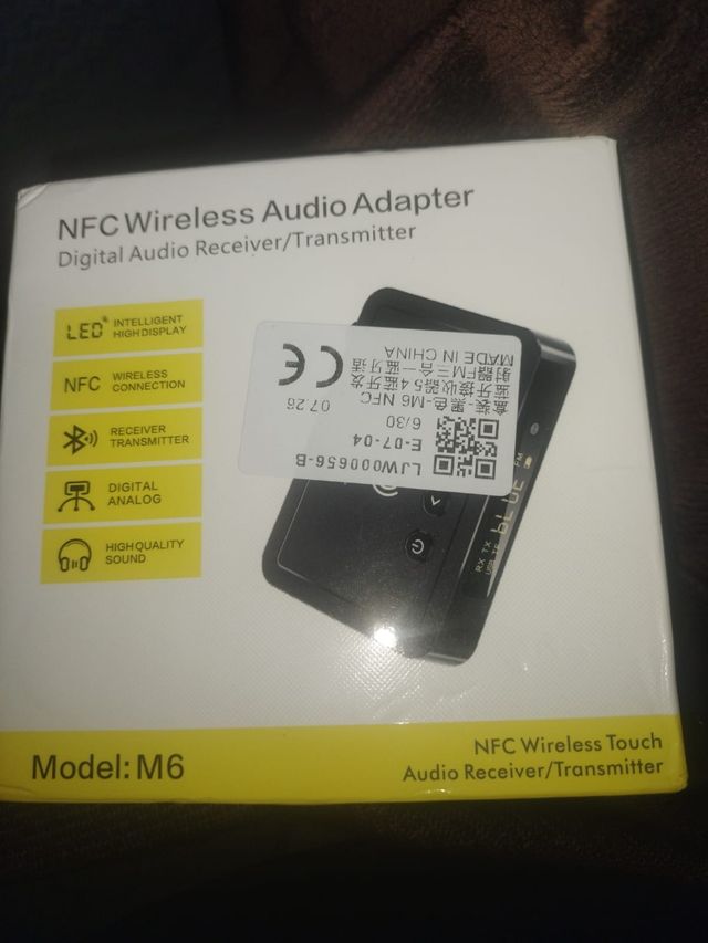 Adaptador Audio Bluetooth NFC USB AUX
