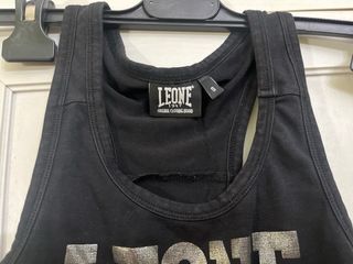 Top sportivo Leone 1947 nero taglia S