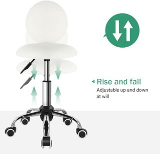 Taburete giratorio regulable en altura