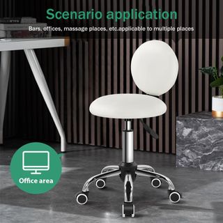 Taburete giratorio regulable en altura