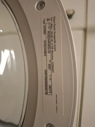 Tapa lavadora Bosch serie 6