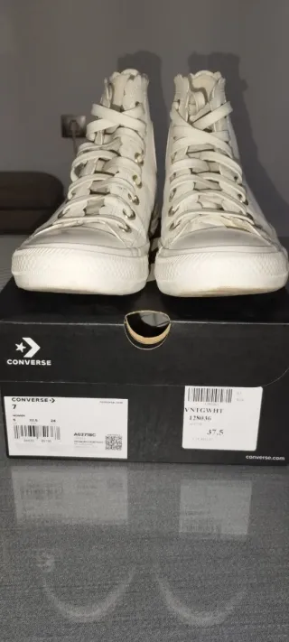 Converse Blancas Mujer con detalles en dorado  Tal