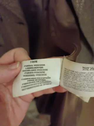 Abrigo señora N&B talla 40