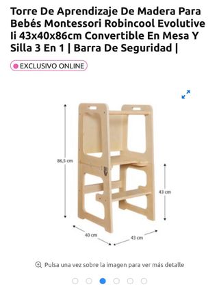 Torre di apprendimento in legno Montessori