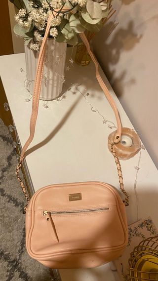 Bolso Bershka rosa palo